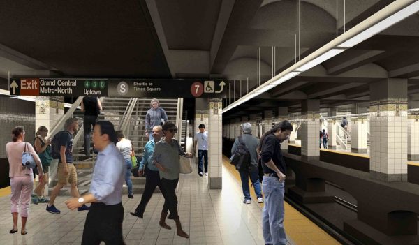 people in subway station