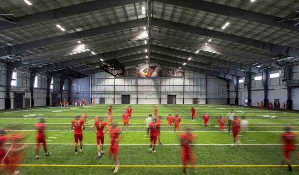 inside athletic facility