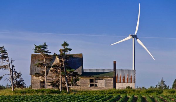 East point wind farm on PEI