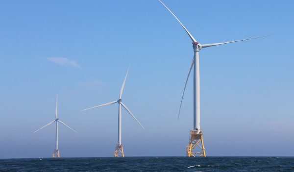 Wind turbines in the ocean