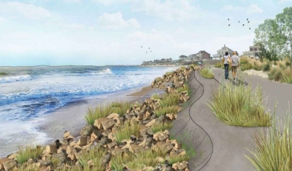 Rendering of a living seawall