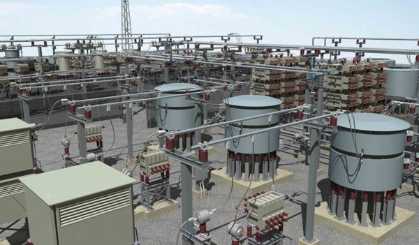 3D rendering of substation