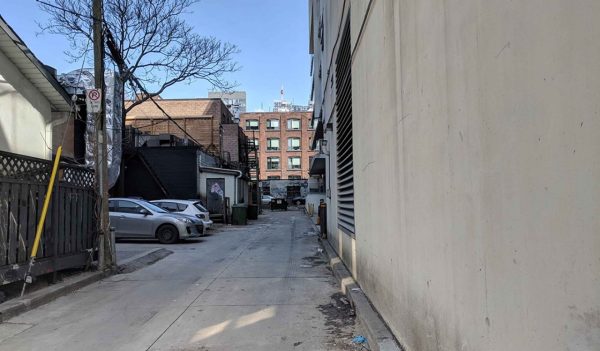 Toronto laneway transformation - before