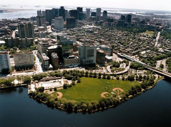 Aerial view of a city