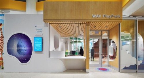 The PlayPark, as seen from the inside of SickKids Hospital in Toronto.