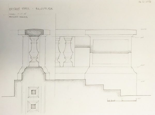 Bryant Park drawing