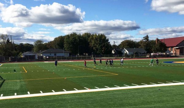 Kids on sports field