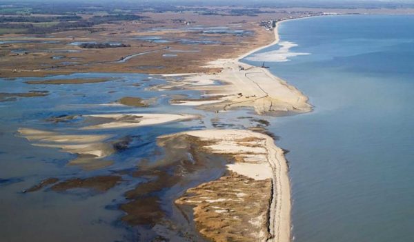 aerial image of the Prime Hook Restoration Project