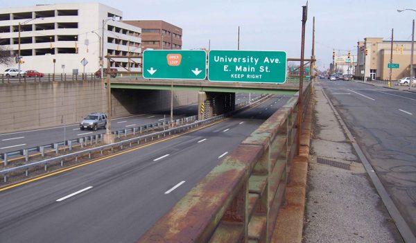 old highway underpass