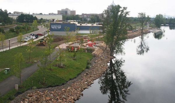 A view of the riverfront