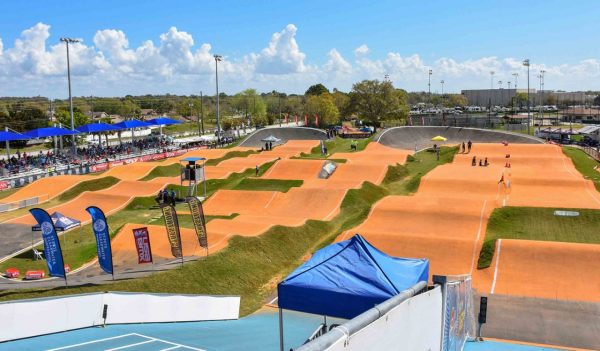 starting hill at the Oldsmar BMX Track