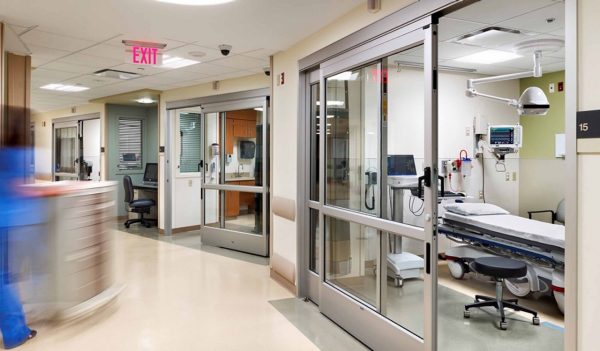 Hospital emergency area interior