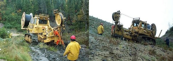 Digging trench for cable installation