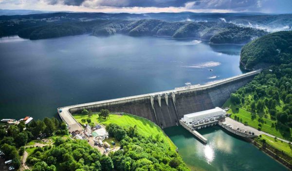 Aerial view of Solina Dam