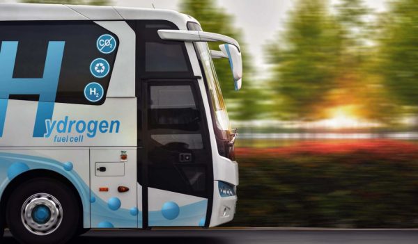 Hydrogen Fuel cell bus with zero emissions