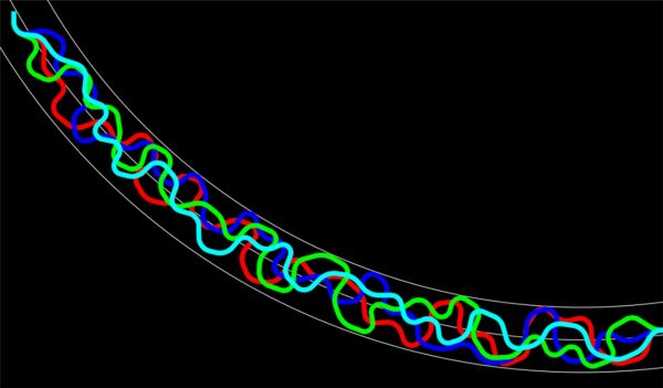 Graphic screenshot of stream restoration design.