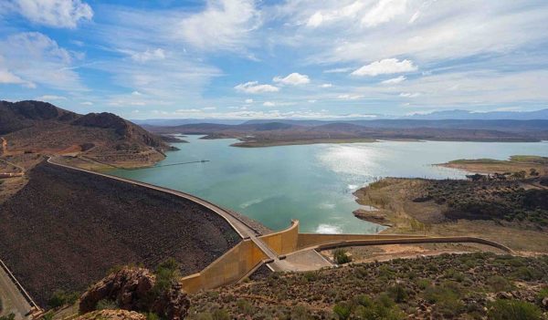 Famous Moroccan  dam near the Agadir.