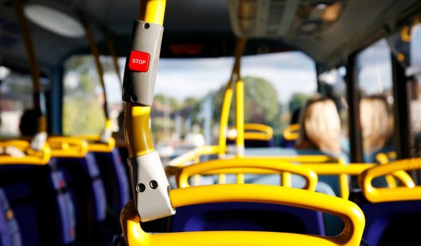 Stop button on a London City Bus