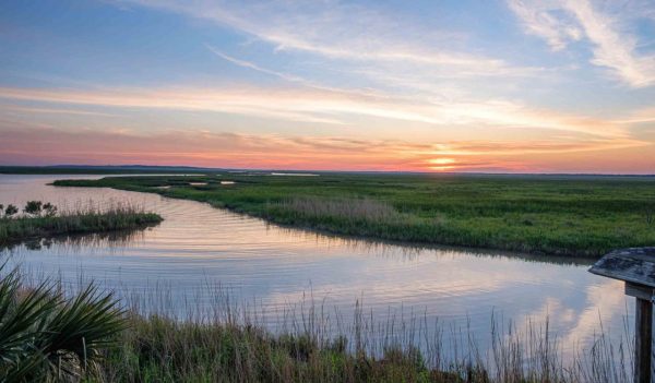 Sunrise at Cypremort Point, Louisiana, USA