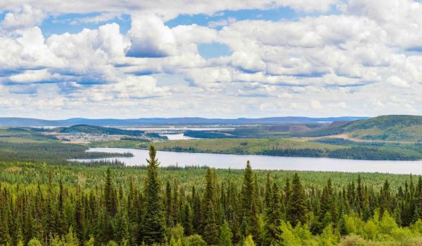 Labrador City Wabush mining towns pano NL Canada