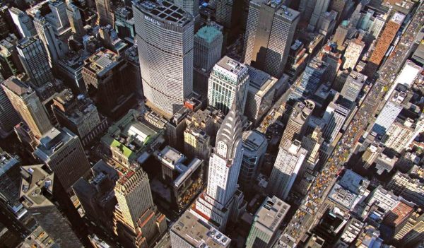 Aerial view of Manhattan.