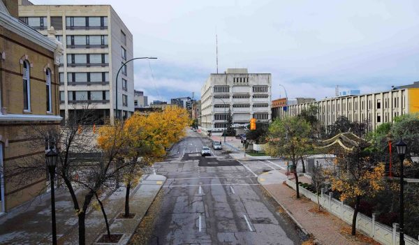 A Street view in Winnipeg, Canada