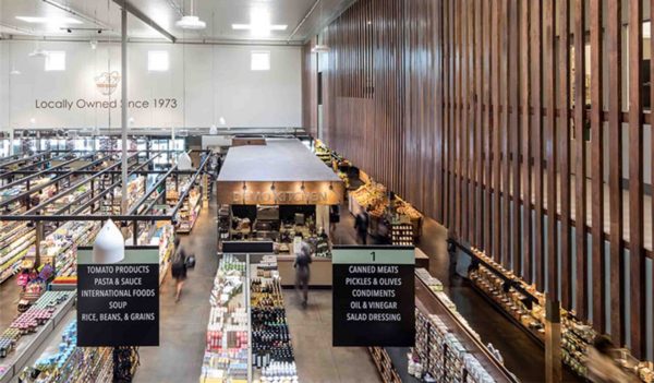 Interior of grocery store