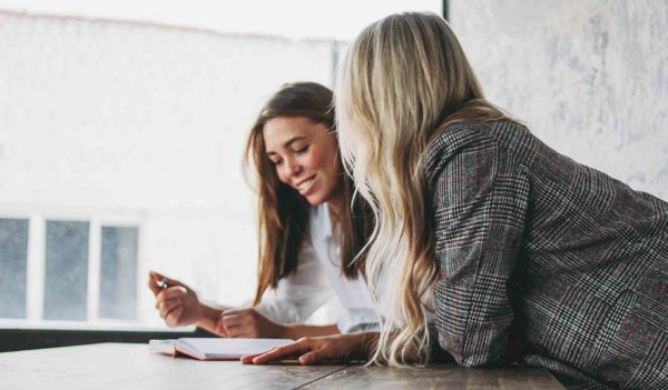 Women colleagues in a meeting