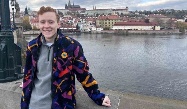 Ross Sullivan standing on a bridge.