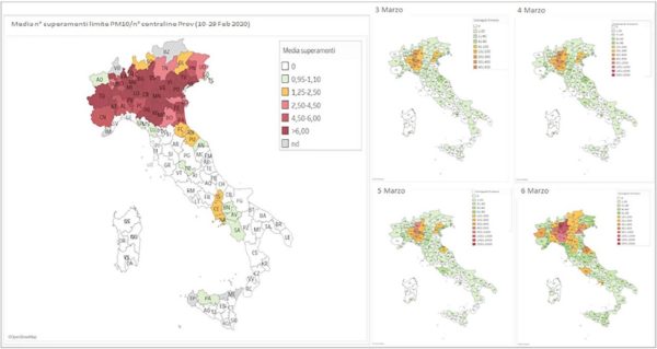 Report on the effect of air pollution and the spread of viruses in the population 