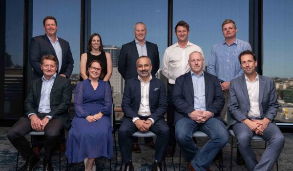 Group image in two rows of men and women: Front Row LtoR:  Steven Moore, Natalie Muir, Ashok Sukumaran, Eoin Grennan (D), Luke Sullivan (D). Back Row LtoR:  Wade Lewis, Jane Soich (D), Adrian Lloyd (D), Daniel Williams, Matt Thomson (D)