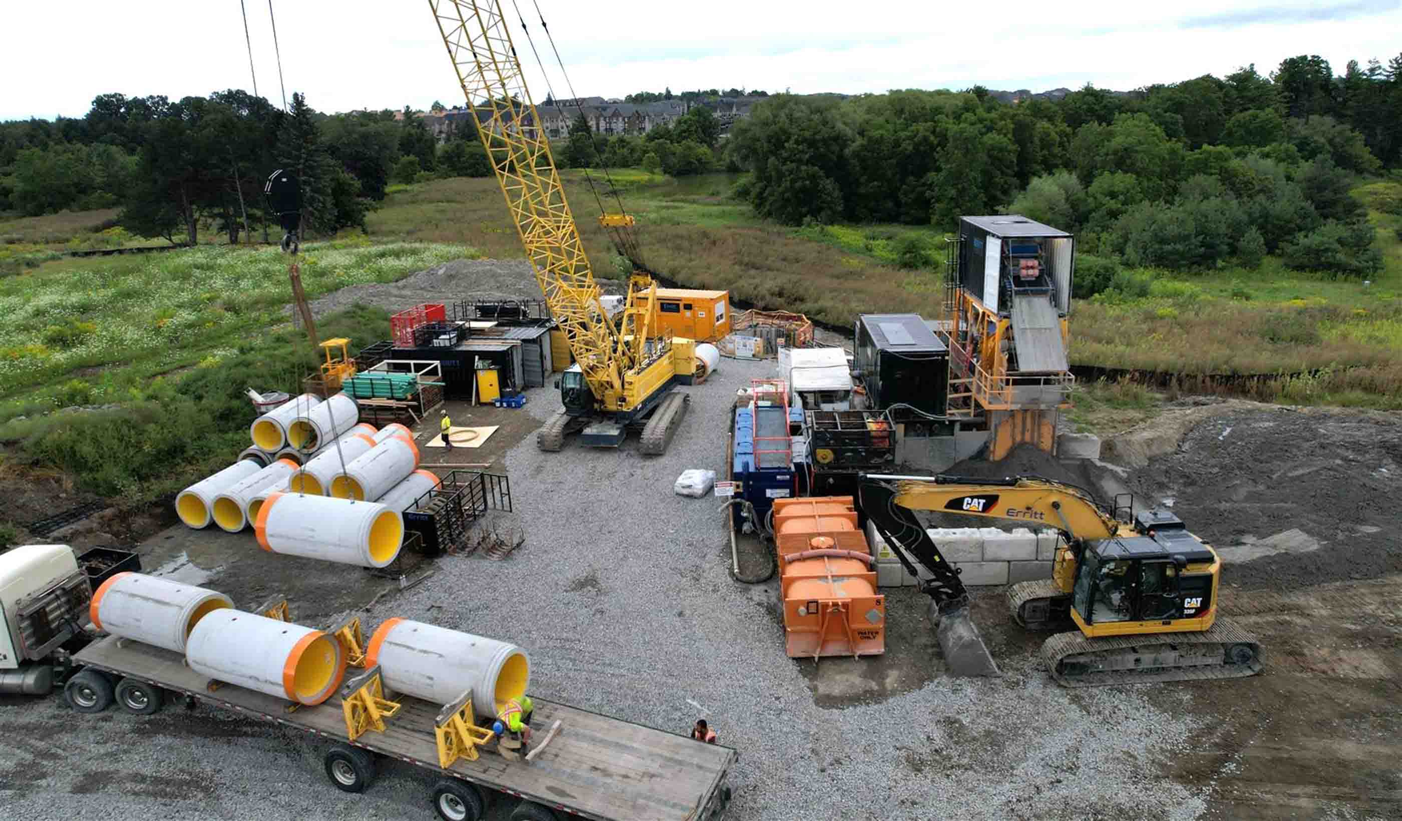 Markham, Ontario incorporates microtunneling in its York Downs Sanitary Sewer Connection