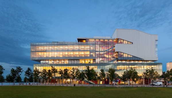 Exterior view of learning landscape elevation from Sherbourne Park.