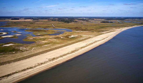 Aerial view of the refuge