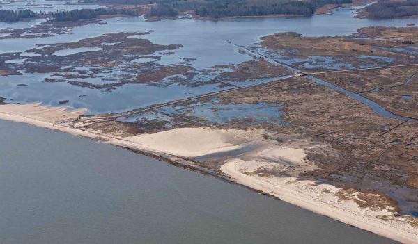 Aerial view of the refuge