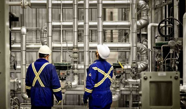 Men in mechanical room