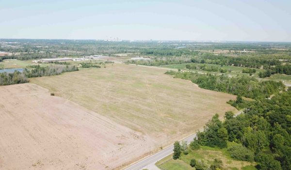 A farmers field where a hospital will be built