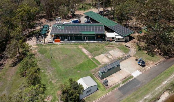 Aerial view of plant