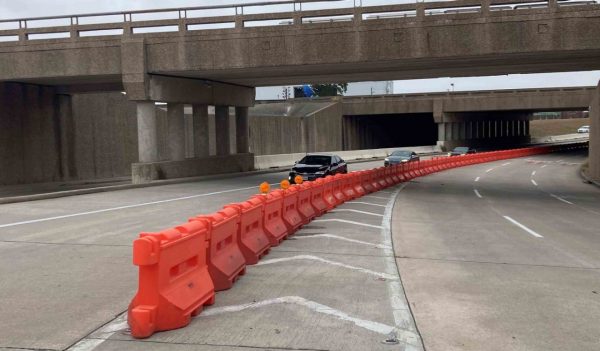 Airport roadway construction.