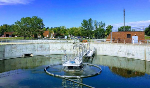 Water treatment tank.